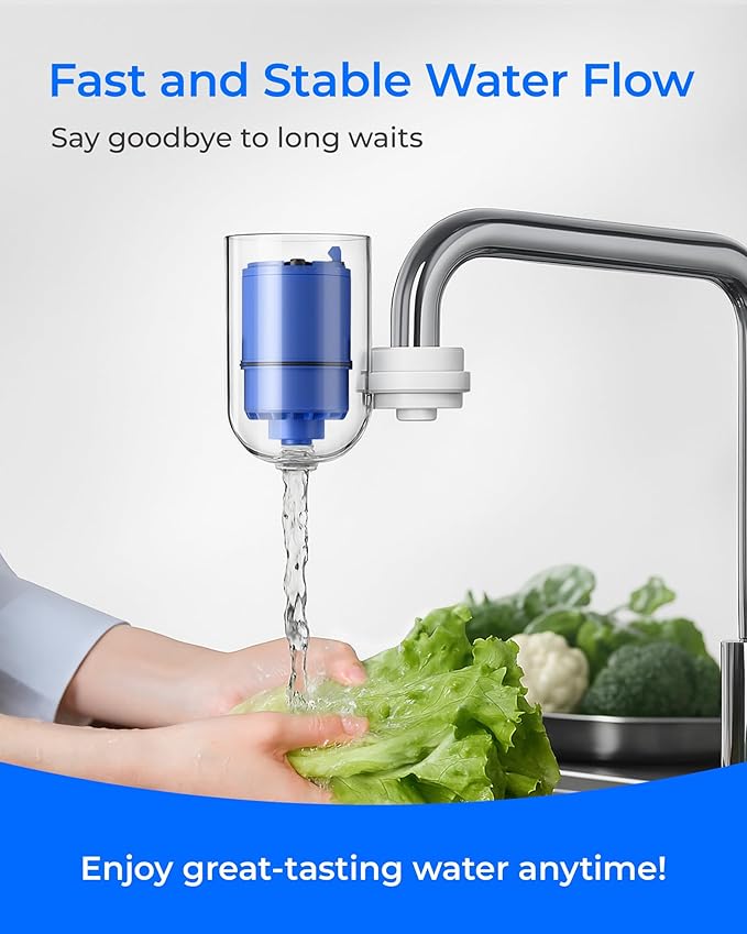 Waterdrop NSF 42 Certified Water Filter, Replacement for All PUR®, PUR®PLUS Faucet Filtration Systems, Pur® RF-9999® Faucet Water Filter, 18-Month Value(6 Count)