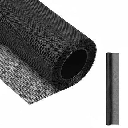 20 Mesh 304 Stainless Steel Mesh Screen, 47''×118''（120cm×300cm） Wire Screen Mesh, Rust Free Woven Wire Mesh, Metal Mesh Screen for Air Vents, Window Screen, Filters, Cage,Garden Covers (Black)