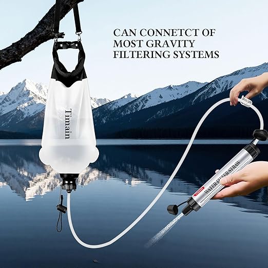 6 Pack Timain 4-Stage Filtration,High Flow Rate Water Filter Straw,Water Purifier Survival for Emergency Kits,Travel,Camping, Hiking,Fishing,Hunting (6)