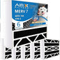 AIRX FILTERS WICKED CLEAN AIR. 24x24x4 Air Filter Odor Eliminator Carbon Filter MERV 7 AC HVAC Furnace Filters 6 Pack