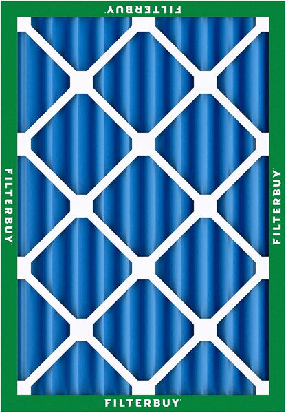 Filterbuy 20x23x4 Air Filter MERV 13 Optimal Smoke & Allergy Defense (4-Pack), Electrostatic Pleated HVAC AC Furnace Filters Replacement, Made in USA (Actual Size: 19.50 x 22.50 x 3.63)