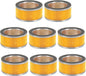 PATIKIL 4.2 x 2 Inch Air Compressor Intake Paper Filter 8 Pack Piston Type Air Filter Elements Replacement for Blowers Generators Filter Particles to Reduce Noise, Yellow