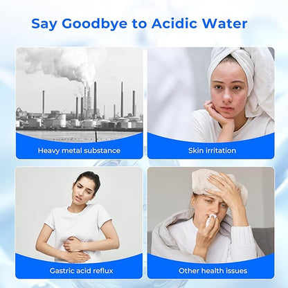 Waterdrop Alkaline DA97-17376B Water Filter, Enhances pH, Replacement for Samsung® HAF-QIN/EXP, DA97-08006C, RF28R7201SR, RF28R7351SG, WD-F45-AL, 2 Filters