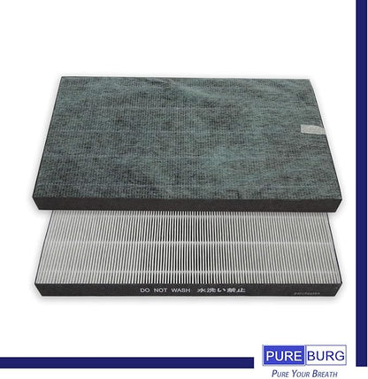 PUREBURG Replacement Filter Set Compatible with Sharp KC-860U PlasmaCluster Air Purifier, H13 HEPA + Activated Carbon + Humidifier Filter