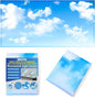 Fluorescent Light Covers - Classroom Covers for Ceiling Lights, 1 PCS 4 x 2 Feet Magnetic Light Filters, Classroom, Office Decor (Blue Skies & White Clouds)