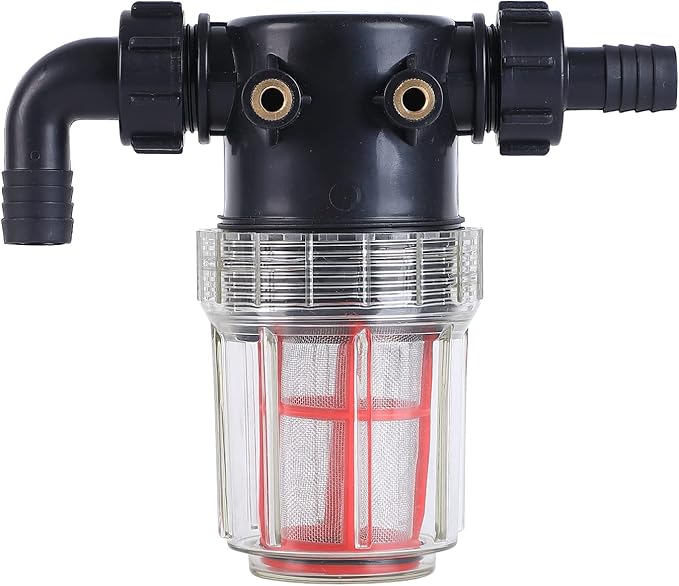 3/4''1/2''hose barb filter, sedimentation filter accessories for inlet water of pressure washer (304 stainless steel, with 40 mesh and 100 mesh filter screens)