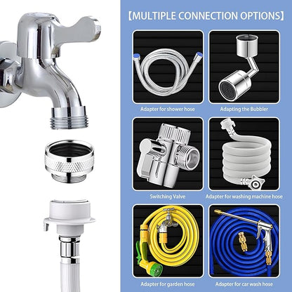 12 pcs Faucet Adapter Kit, CNYMANY Kitchen Aerator Adapter Set Male Female Sink Faucet Adapter Connecting Garden Hose Water Filter Standard Hose via Diverter