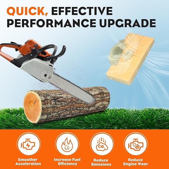 Hipa MS290 Air Filter For STHIL 029 MS 290 MS310 039 MS 310 MS390 Chainsaw Replace 1127 120 1621 1127 120 1620 Stens 605-679 with 0000 350 3500 Fuel Filter