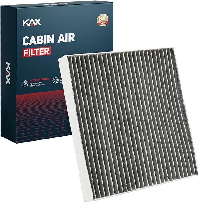 KAX Cabin Air Filter with Activated Carbon, CF12820 Replacement for Hyundai Tucson, Elantra, Sonata, Santa, loniq 5, Ioniq 6, Kia Sportage, K4, K5, EV6, EV9, Niro, Sorento, Genesis GV60