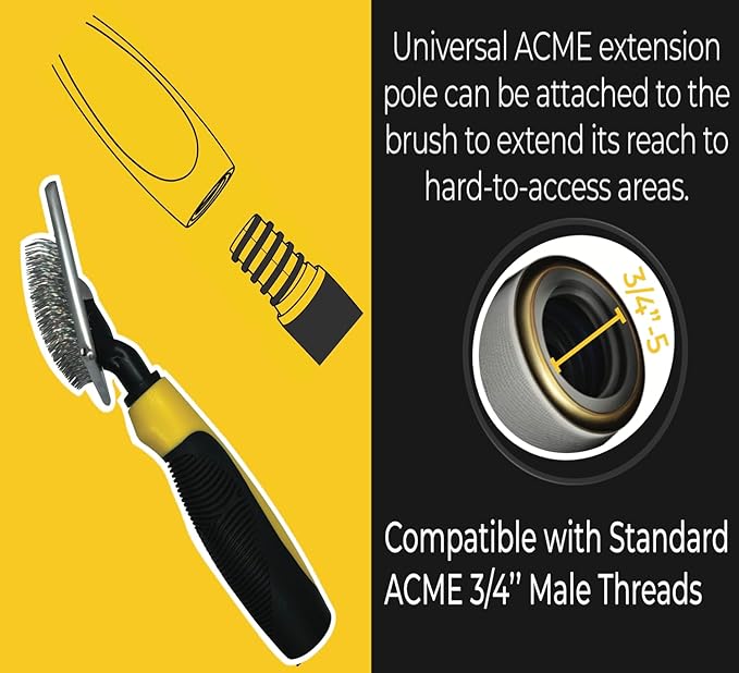 Coil Cleaning Fin Brush for AC Evaporator and Condenser Coils – HVAC Coil Cleaner | Stainless Steel Pins - Improve Efficiency, Prevent Ice Build-Up, Easy AC Maintenance