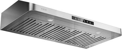 Under Cabinet Range Hood 36 Inch, 980CFM Fast Venting Kitchen Hood With 3 Speed Gesture Sensing & Touch Control, Stainless Steel Stove Hood With LED Light And 2 Baffle Filters