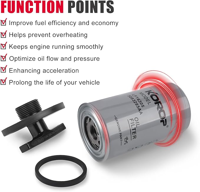 6.7 Cummins Oil Filter and Plug Tool Kit Compatible with 2007-2024 RAM 2500,3500,4500,5500 6.7L Diesel ;1989-2007 RAM 2500, 3500, 4500, 5500 5.9L Cummins | Replaces 05083285AA 3949561,LF16035,LF3972