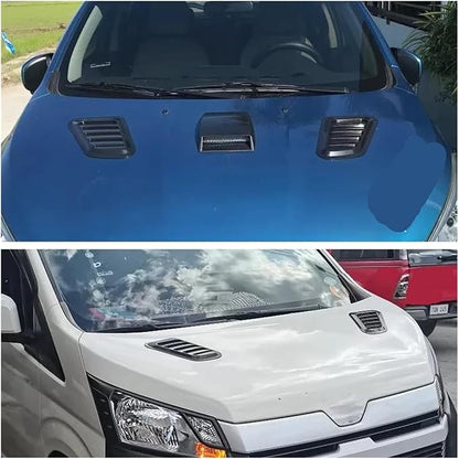 Car Hood Scoop Air Intake Vents Compatible For Hyundai Ix35 Solaris Compatible For Renault Captur Compatible For Kia And Sportage 4(Silver)