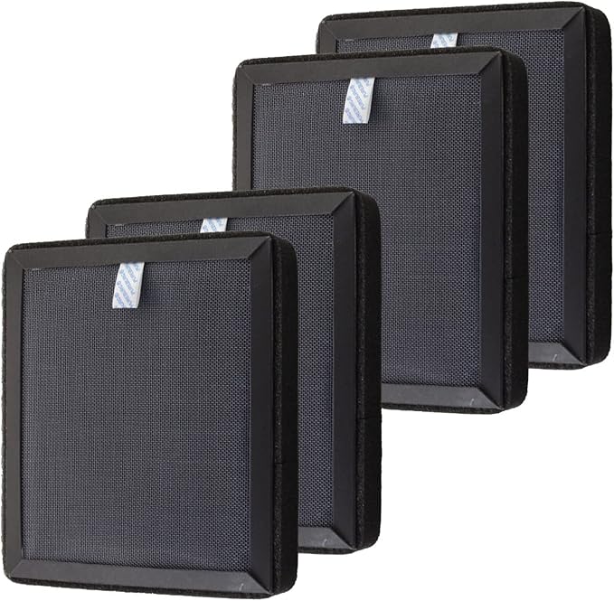 PUREBURG Replacement Filter Compatible with Purafide Air XP120 Desk & Countertop Air Purifier,2-Pack(4 Filters) H13 HEPA Activated Carbon For Air Clean Dust VOCs Odor