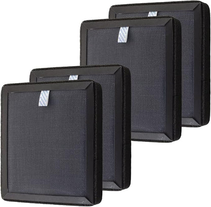PUREBURG Replacement Filter Compatible with Purafide Air XP120 Desk & Countertop Air Purifier,2-Pack(4 Filters) H13 HEPA Activated Carbon For Air Clean Dust VOCs Odor