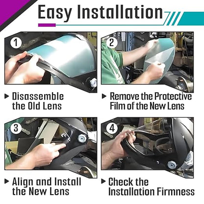 8 Pcs Face Shield Replacement Window Compatible with Jackson Safety Premium Face Shield Mask, Protective Lens for Grinding and Welding, Durable and Scratch-Resistant, Clear Tint, Uncoated