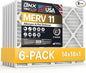 BNX TruFilter 14x18x1 Air Filter MERV 11 (6-Pack) - MADE IN USA - Allergen Defense Electrostatic Pleated Air Conditioner HVAC AC Furnace Filters for Allergies, Dust, Pet, Smoke, Allergy MPR 1200 FPR 7