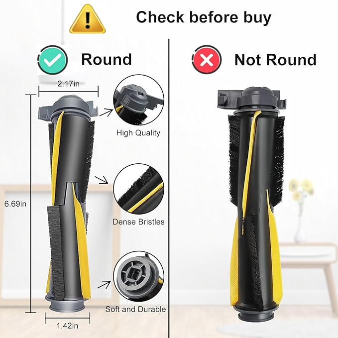 Replacement Part Accessories Compatible for Shark IQ R101AE RV1001AE UR1100SRUS AV1002AE AV1010AE RV100AE EZ RV912S Side/Sweep Brush Filter Main/Roller Brush Shell Clean Base Filter