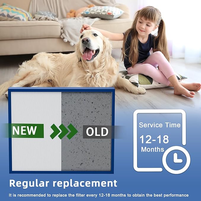 20x25x5 Merv 16 Air Filter Compatible with Lennox X6675 and Lennox HCC20-28 Furnace HVAC System, Part Number HCF20-16, (actual size:19.8" x 24.8" x 4.3")