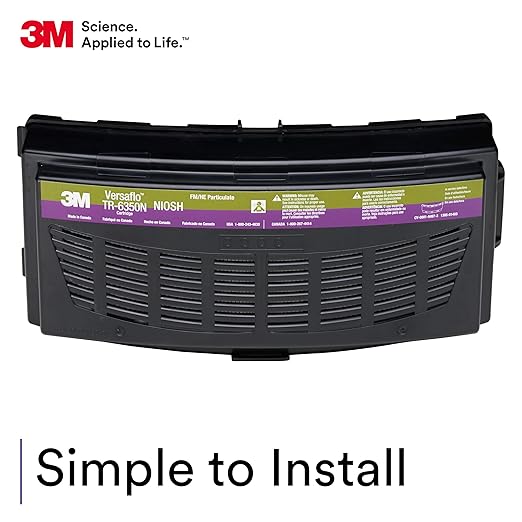 3M Versaflo Formaldehyde/HEPA Cartridge TR-6350N, NIOSH Approved, for TR-600/800 PAPR Series, Case of 5