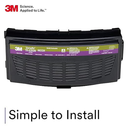3M Versaflo Formaldehyde/HEPA Cartridge TR-6350N, NIOSH Approved, for TR-600/800 PAPR Series, Case of 5