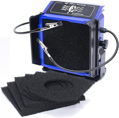 WEP 948DQ-I Fume Extractor Tool with Double Filtering, Helping Hands, Adjustable Tilt Angle, Fenders for Soldering Station, Soldering Iron with 6 Filtration Adsorbers
