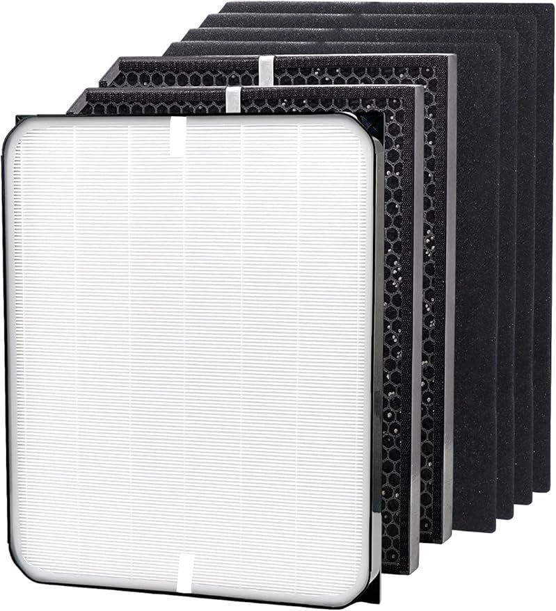 3500 Replacement Filters Compatible with Air Doctor 3000 Series Air Purifier, fits Model 3000, 3500, and 3500i, 1 Premium Filter + 2 Activated Carbon Filter + 4 Pre-Filters