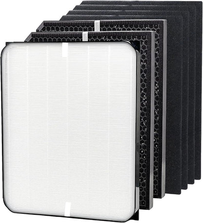 3500 Replacement Filters Compatible with Air Doctor 3000 Series Air Purifier, fits Model 3000, 3500, and 3500i, 1 Premium Filter + 2 Activated Carbon Filter + 4 Pre-Filters