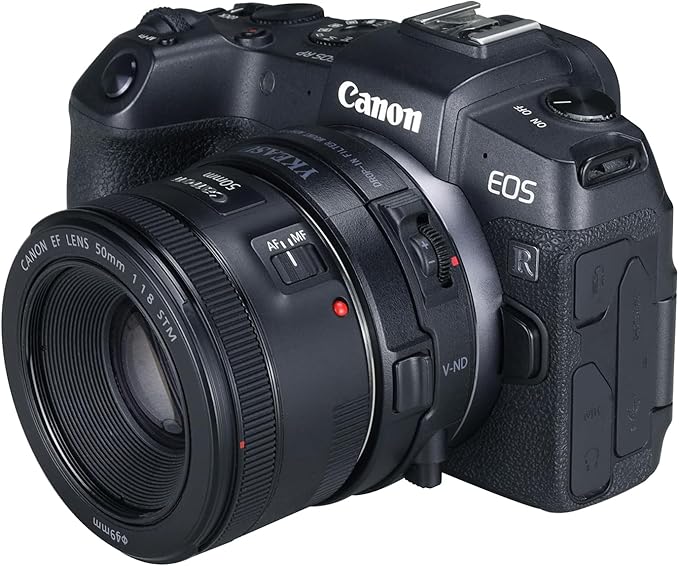 Drop-in Filter Mount Adapter EF-EOS R with Variable ND Filter for Canon EF/EF-S Lens to Canon EOS R RP R3 R5 R6 R7 R8 R10 R50 R100 C70 Cameras