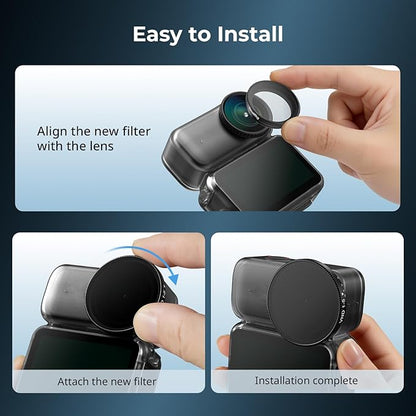 SmallRig Nano VND 1-5 Stop Filter for DJI Osmo Nano, Variable ND2-ND32 Filter, Adjustable ND Filters, Made of Multicoated HD Optical Glass, Includes Storage Case