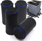 NewKe 4 Pack FC-50 Replacement Filters Compatible with Vitamix FoodCycler FC-50 and FC-30 models, Activated Carbon Filters, Coal-Based Activated Carbon Filter Refills, Compost bin Odor Eliminator