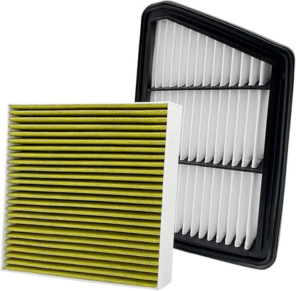 2PCS Cabin Engine Air Filter Kits Fits for CR V CRV CR-V 2.4L 2018-2019, Replacement for CF11182, 80292TF0G01, CA12259, 17220-5PH-A00