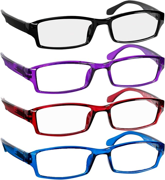 TruVision Readers Reading Glasses, Comfort Spring Hinges for Men and Women, 9501HP