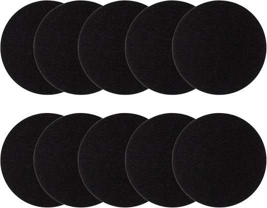 10 Pack Charcoal Filters for Kitchen Compost Bin, Compost Filters for Countertop Bin Pail Replacement, Activated Charcoal Home Bucket Refill Sets, Round 6.7 Inch