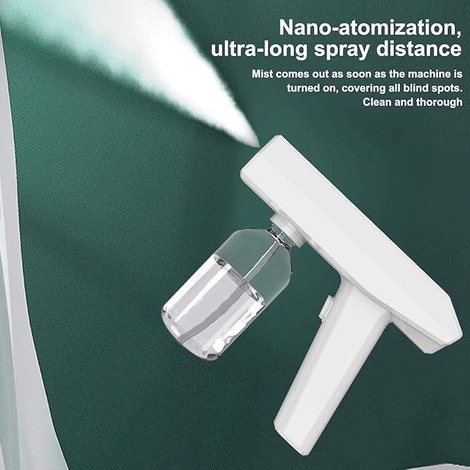 Atomizer Sprayer Handheld - 250ml Mist Spray Cleaner, Rechargeable Electric Unit with Grip, Compact Dust Remover with Ease, Indoor Functional Design, Supplies for Furniture, Toys, Outdoor