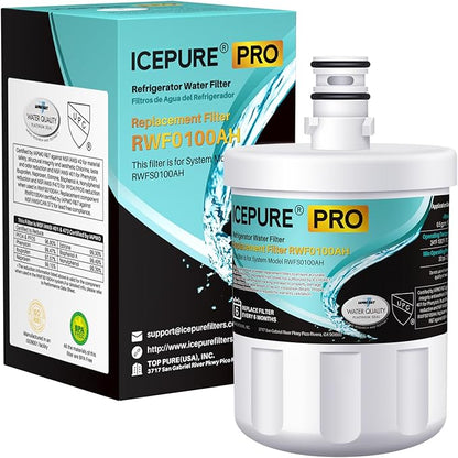 ICEPURE PRO 5231JA2002A NSF401&473&53&42 Certified Refrigerator Water Filter Replacement for LG LT500P, GEN11042FR-08, ADQ72910911, ADQ72910901, ADQ72910907, Kenmore 9890, 469890, LFX25974ST, 1PACK