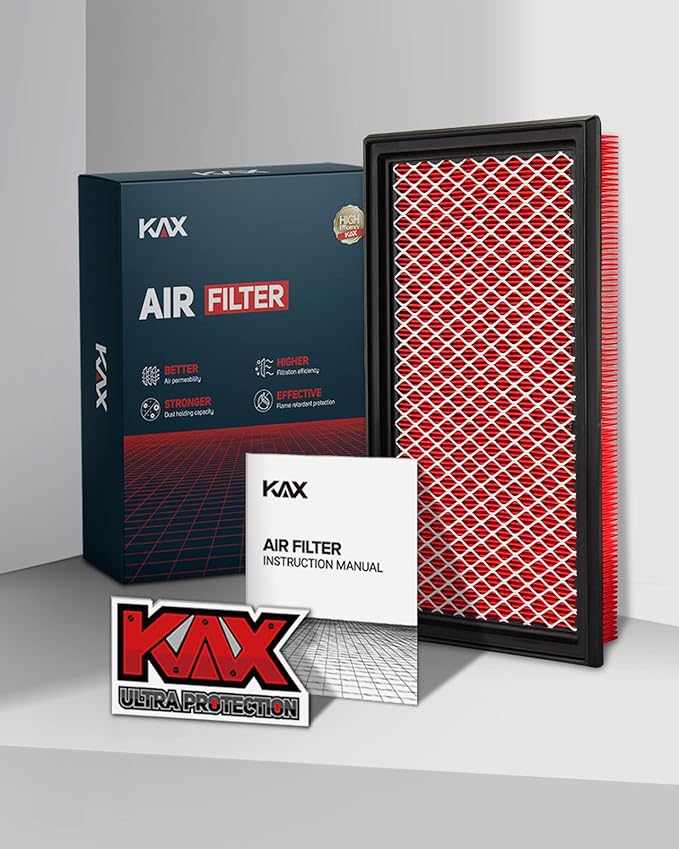 KAX Premium Engine Air Filter, GAF025 (CA4309) Replacement for Murano, Maxima, Pathfinder, QX60, G35 FX35, Altima, Impreza, Filter with Longer Life, Protect and Improve Engine Performance