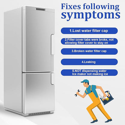 𝟮𝟬𝟮𝟲 Upgraded 2260502B 2260518B Refrigerator Water Filter Cap by puxyblue Compatible with Jenn-Air Ken-more Kitchen-Aid May-tag Whirl-pool Replaces WP2260518B WP2260518BVP 1058146 AP3747681