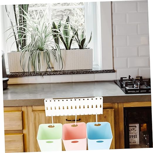 1set Wall-Mounted Sorting Trash Bin Space-Saving Recyclable Garbage Bins for Kitchen Easy Installation Multi-Functional Design for Waste Separation and Organization