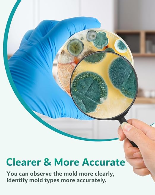 Mold Test Kit for Home - 12 Simple Detection Tests for HVAC, Surfaces & Indoor Air Quality, DIY Black Mold Detector Testing kit at Home, with Detailed Identification Guide & Free Lab Analysis