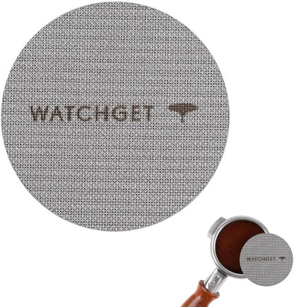 watchget 58.35mm Espresso Puck Screen, Lower Shower Screen 1mm Thickness 150μm Metal Reusable 316 Stainless Steel Fine Coffee Filter Mesh for Espresso Protafilter Basket 58mm