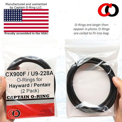 Captain O-Ring – Replacement CX900F / U9-228A / O-240 O-Rings for Hayward Star-Clear, Pentair, Sta-Rite Cartridge Filter and Tank (2 Pack)