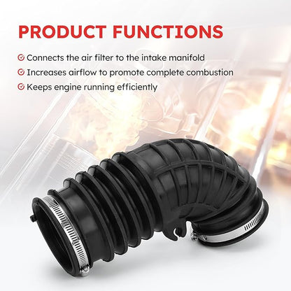 17228RWCA00 Engine Air Intake Hose Tube with Clamps for 2007-2012 Acura RDX 2.3L Replace# 17228-RWC-A00