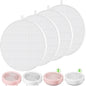 4 Pack HPro Nail Dust Collector Replacement Filters, Compatible with MelodySusie Nail Dust Collectors Models HPro/SProR, Filters 99% of Nail Dust, Reusable & Easy to Clean, White