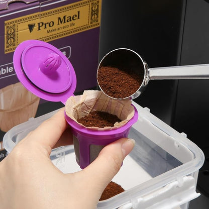 Pro Mael Disposable K Cup Filters, Coffee Filter Paper for Keurig Brewers Single Serve 1.0 and 2.0, Use with Reusable K Cup Pods, Natural Unbleached (200-Count)