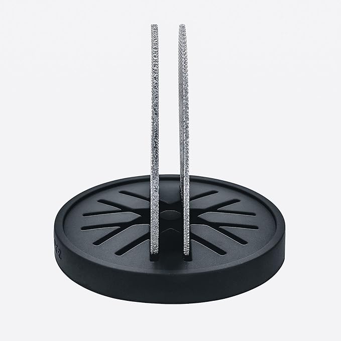 Normcore 2 Packs 58.5mm Puck Screen with Stand - Reusable Contact Shower Screen with Silicone Holder - 1.7mm / 1.0mm Thickness 150μm Mesh - Compatible with Espresso Machine 58mm Portafilter Basket