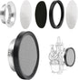 Carburetor Carb Velocity Stack Air Filter Cleaner Modified Trumpet Aluminum Alloy with Sponge Filter Steel Mesh for PWK 21-30mm Short Fast Intake Suggest for Small Displacement (Silver, 50mm)
