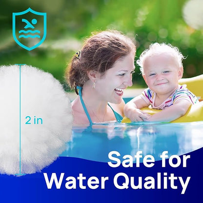 AQUASTRONG Pool Filter Balls for Sand Filters, 1.5 lbs Reusable Pool Sand Filter Balls (Replaces 50 lbs of Sand), Efficient Water Filtration Pool Filter Balls for Swimming Pools, Filter Pumps