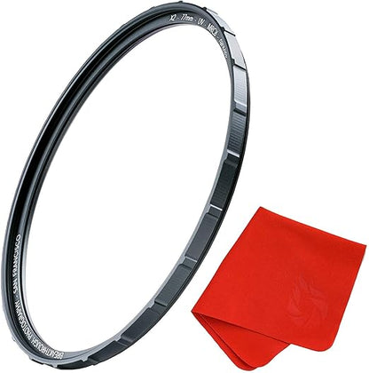 60mm X2 UV Filter for Camera Lenses - UV Protection Photography Filter with Lens Cloth - MRC8, Nanotec Coatings, Ultra-Slim, Traction Frame, Weather-Sealed by Breakthrough Photography