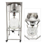 50L Glass Vacuum Filter, Lab Vacuum Suction Filter Device, Brinell Funnel/High Borosilicate Glass Flask, Negative Pressure Stainless Steel Vacuum Filter for Liquid Extraction, -0.098Mpa